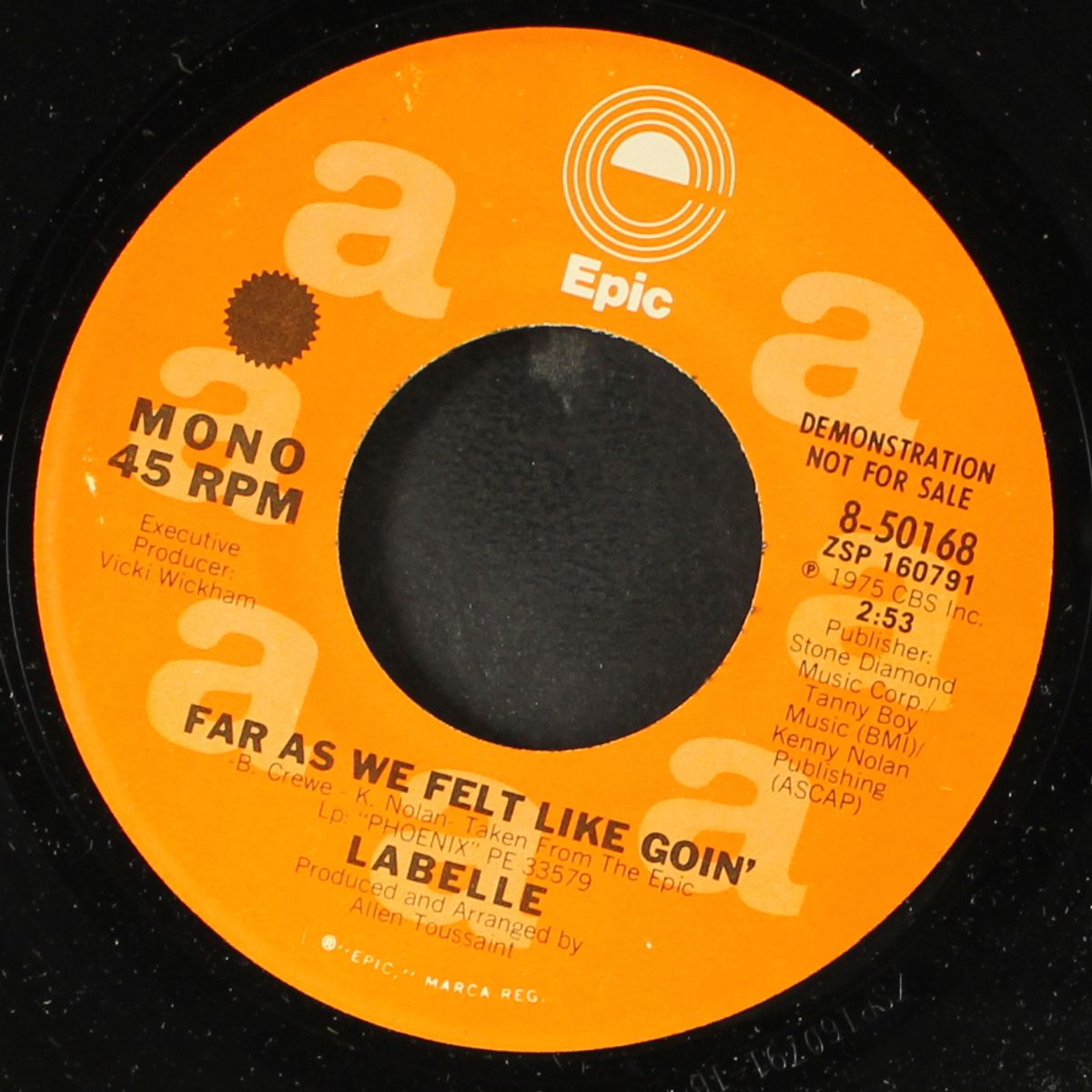 far as we felt like goin' / mono by LABELLE