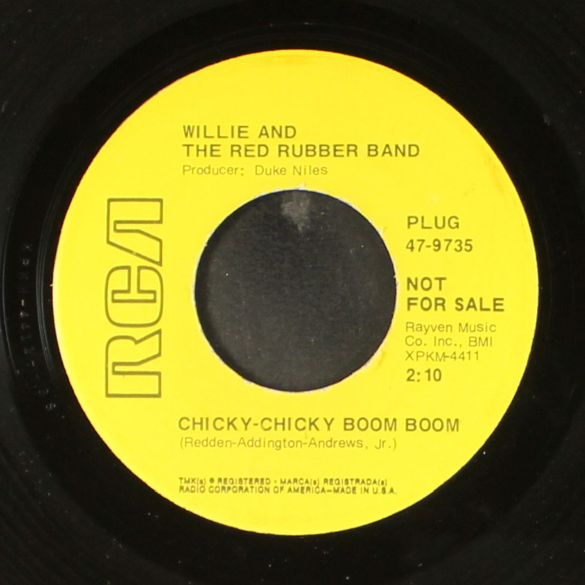 chicky-chicky boom boom / mary jane by WILLIE & RED RUBBER BAND