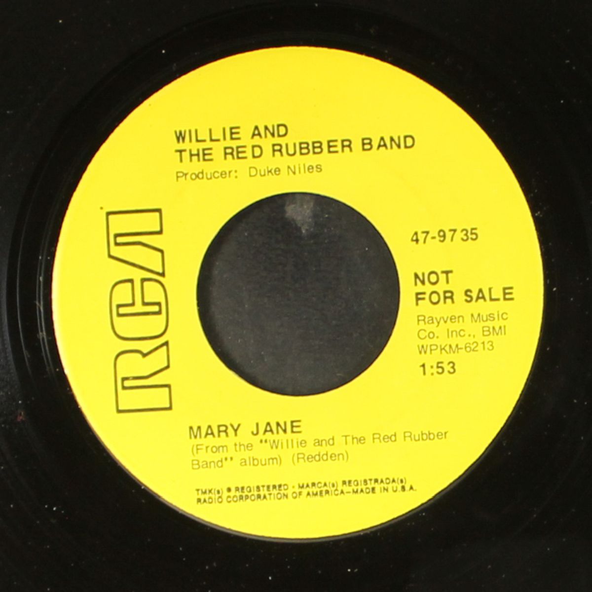 chicky-chicky boom boom / mary jane by WILLIE & RED RUBBER BAND