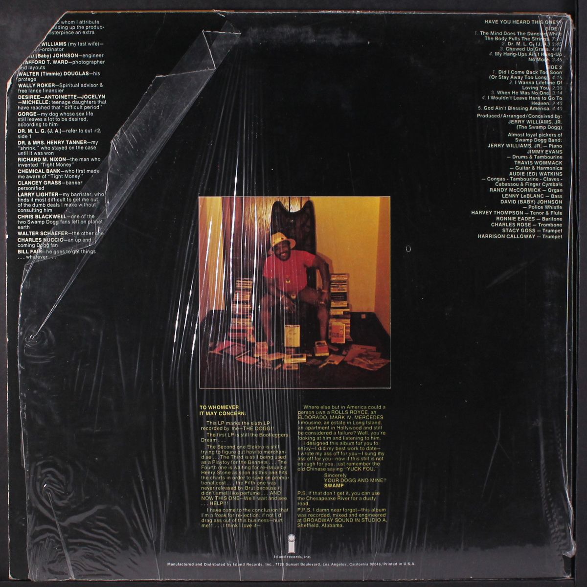have you heard this story?? by SWAMP DOGG