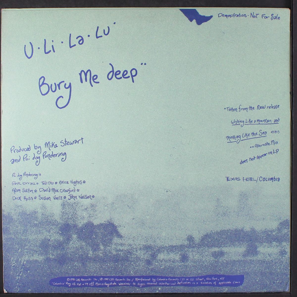 u-li-la-lu/bury me deep by POI DOG PONDERING