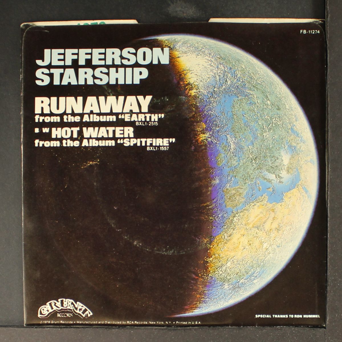 runaway / hot water by JEFFERSON STARSHIP