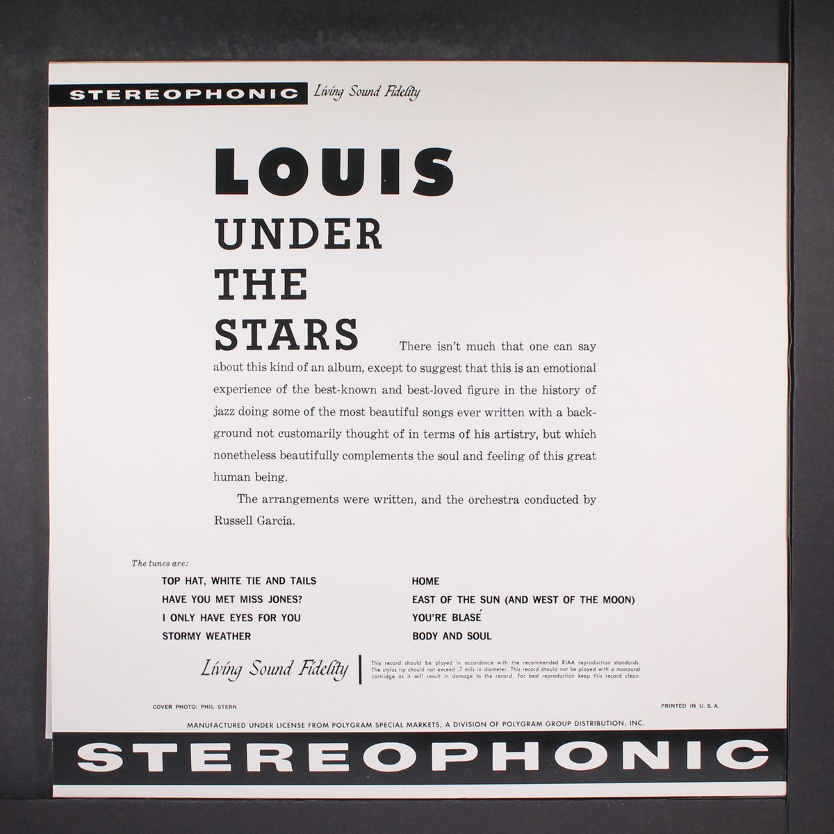 under the stars by LOUIS ARMSTRONG