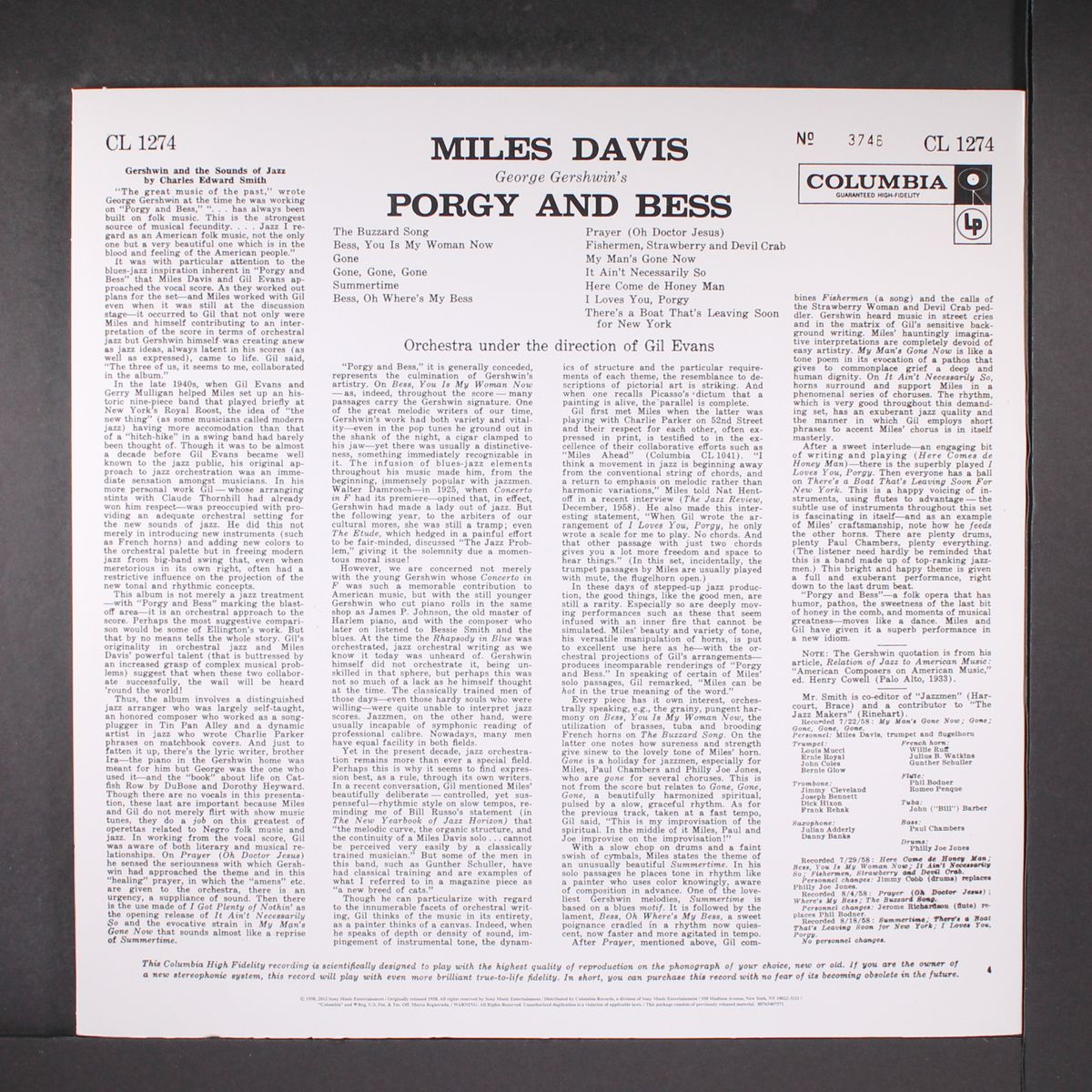 porgy & bess by MILES DAVIS