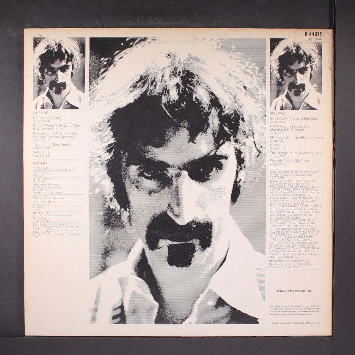 weasels ripped my flesh by MOTHERS OF INVENTION