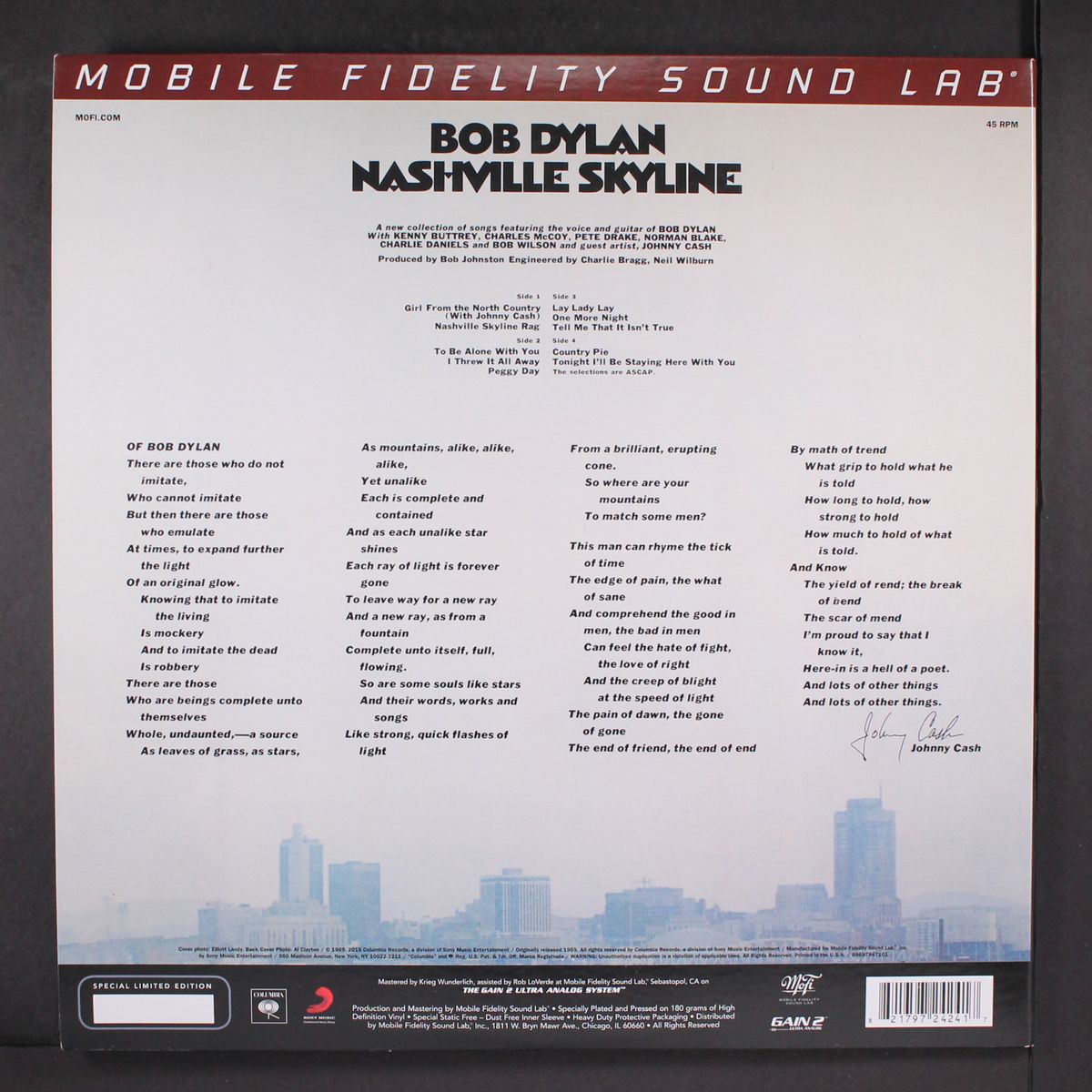nashvile skyline by BOB DYLAN
