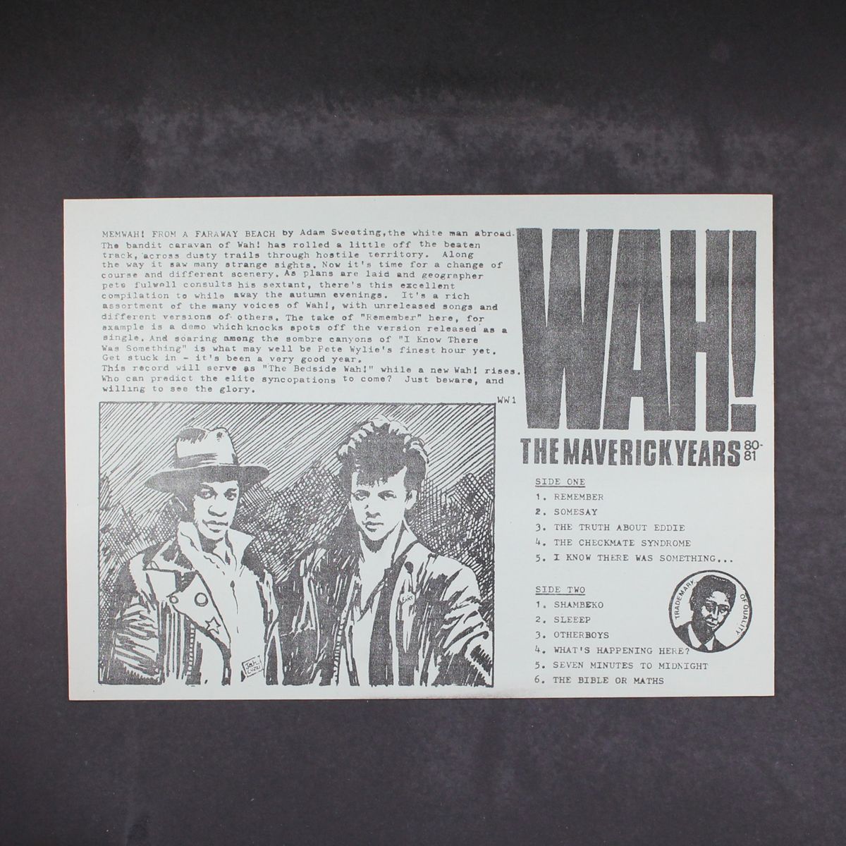 the maverick years 80-81 by WAH!