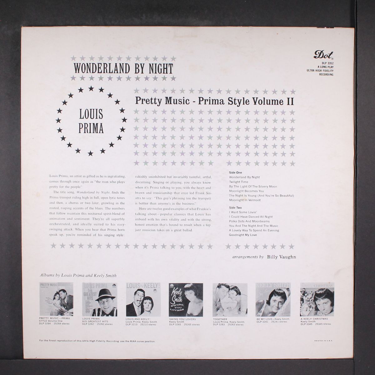 wonderland by night by LOUIS PRIMA