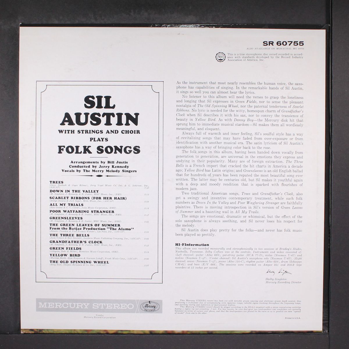 plays folk songs by SIL AUSTIN