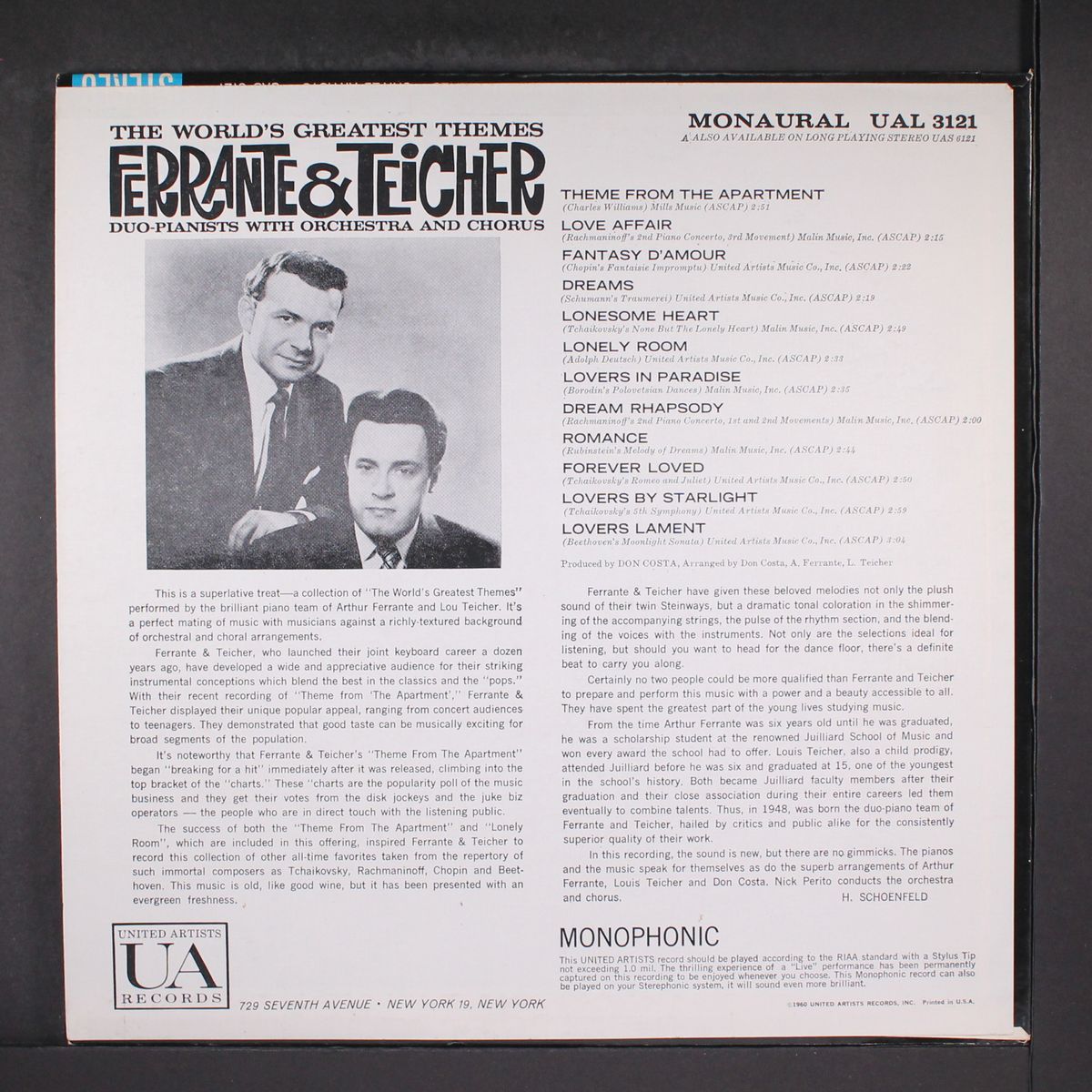 the world's greatest themes by FERRANTE & TEICHER