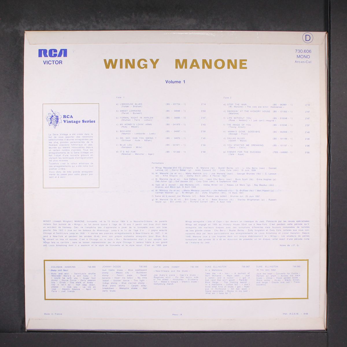 vol. 1 by WINGY MANONE