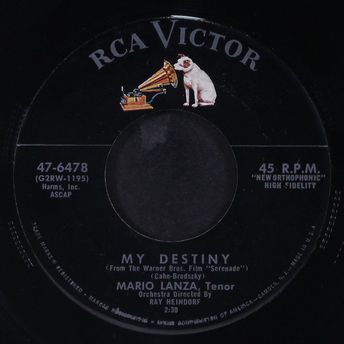 serenade / my destiny by MARIO LANZA