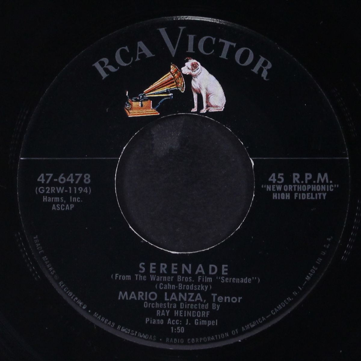 serenade / my destiny by MARIO LANZA