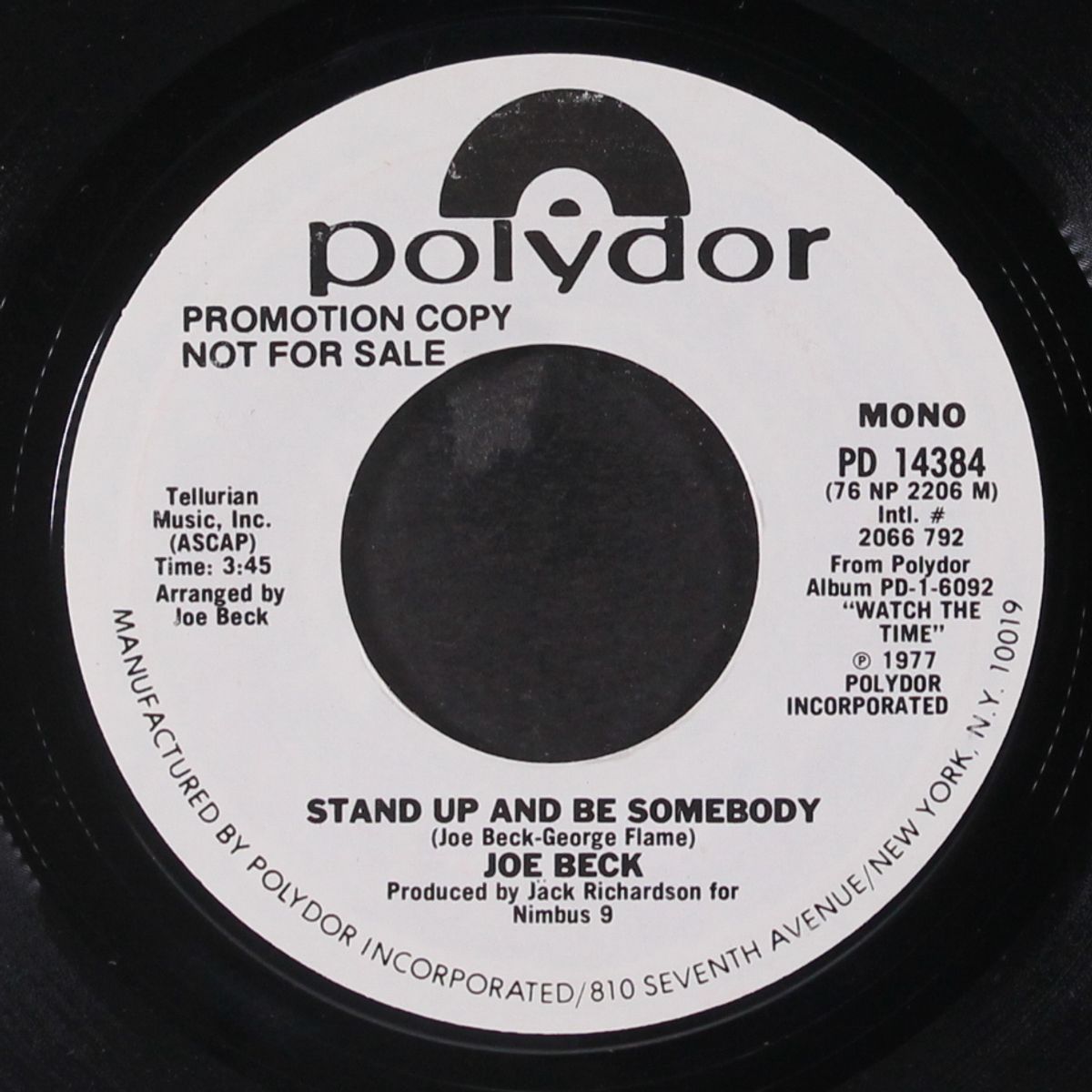 stand up and be somebody / mono by JOE BECK
