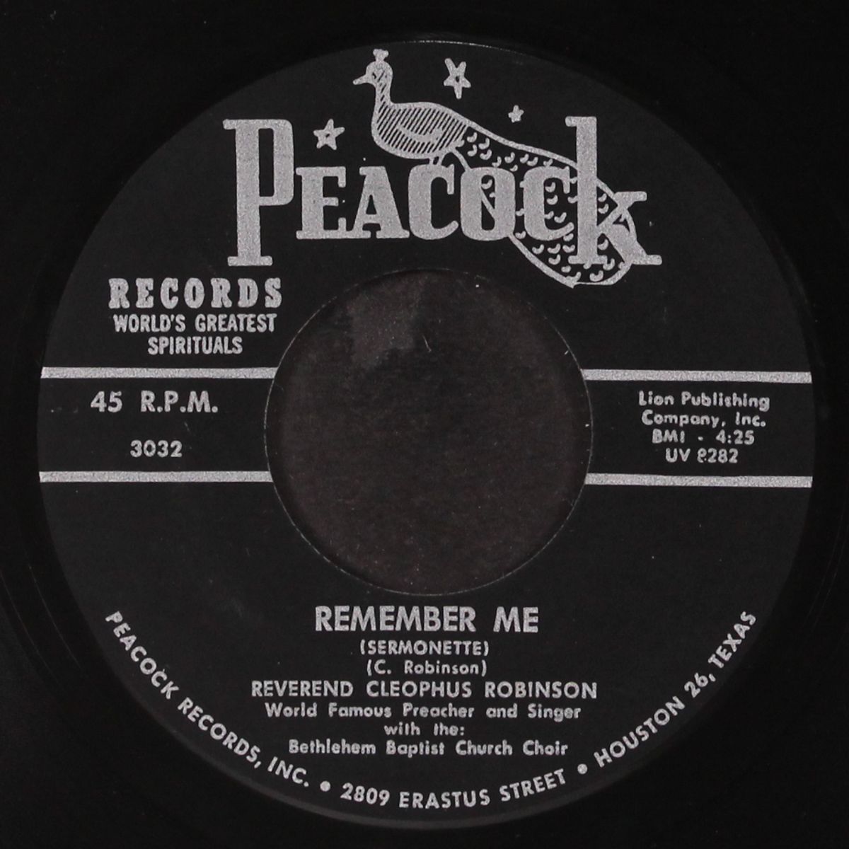 trouble don't last always / remember me by REVEREND CLEOPHUS ROBINSON