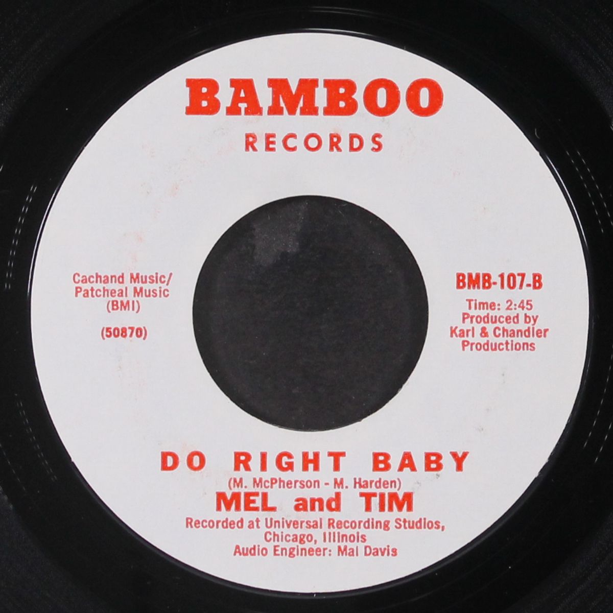backfield in motion / do right baby by MEL & TIM