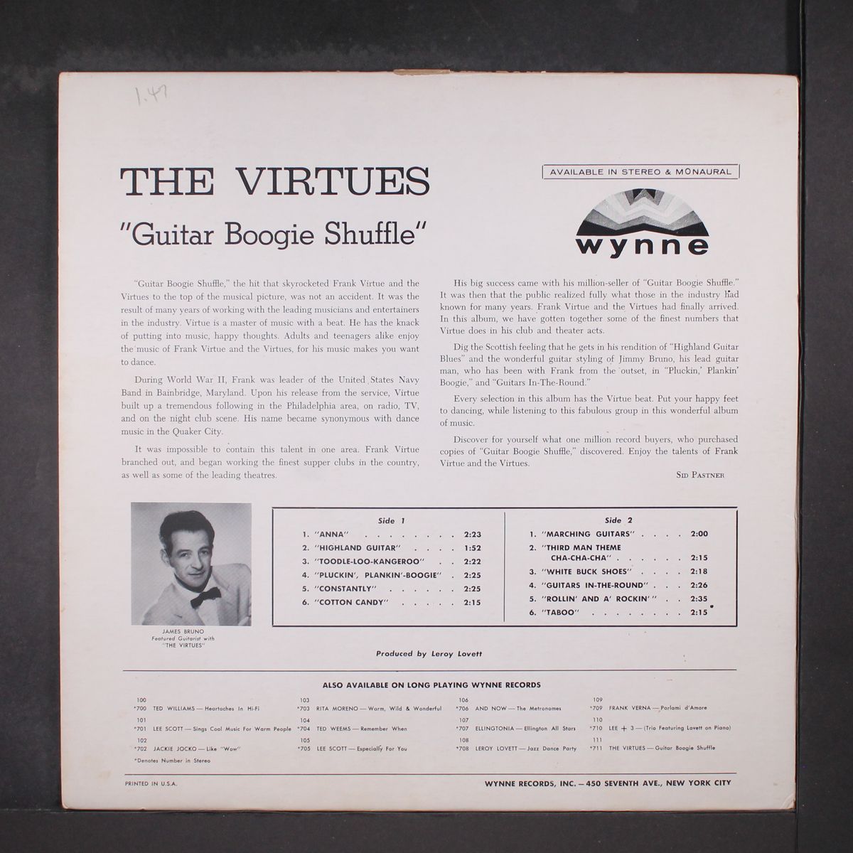 guitar boogie shuffle by FRANK VIRTUE & VIRTUES