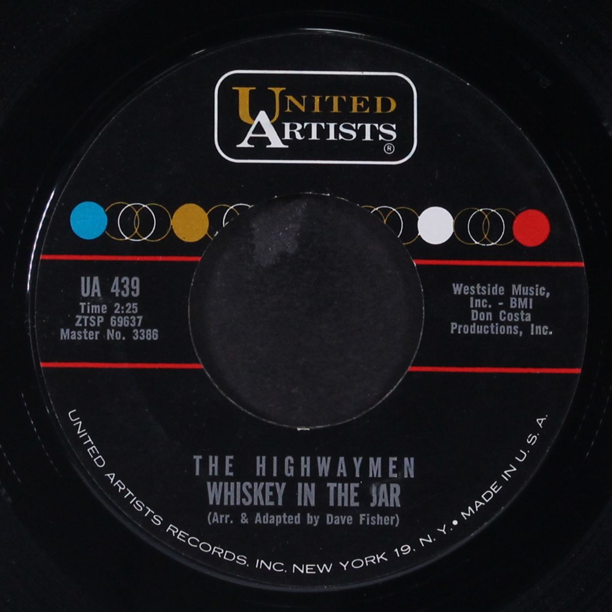 i'm on my way / whiskey in the jar by HIGHWAYMEN