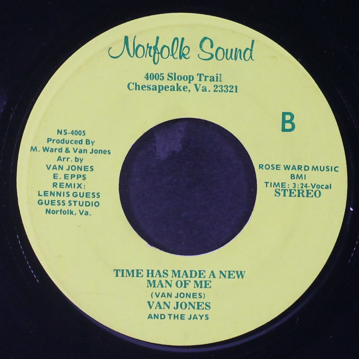 time has made a new man of me by VAN JONES & JAYS