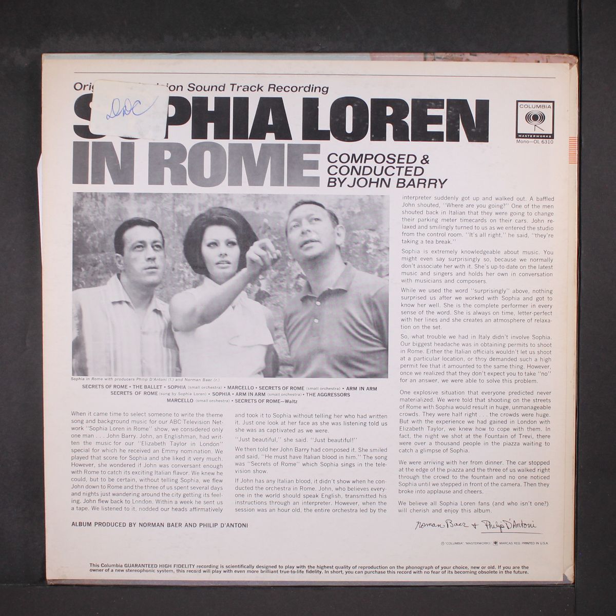 sophia loren in rome by SOUNDTRACK
