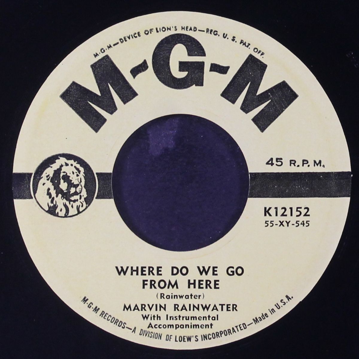 dem low down blues / where do we go from here by MARVIN RAINWATER