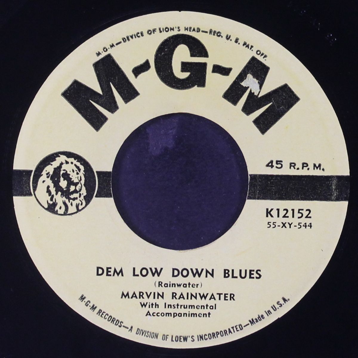 dem low down blues / where do we go from here by MARVIN RAINWATER