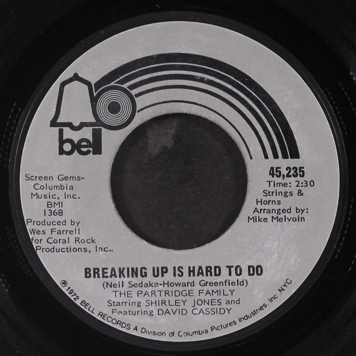 i'm here, you're here / breaking up is hard to do by PARTRIDGE FAMILY