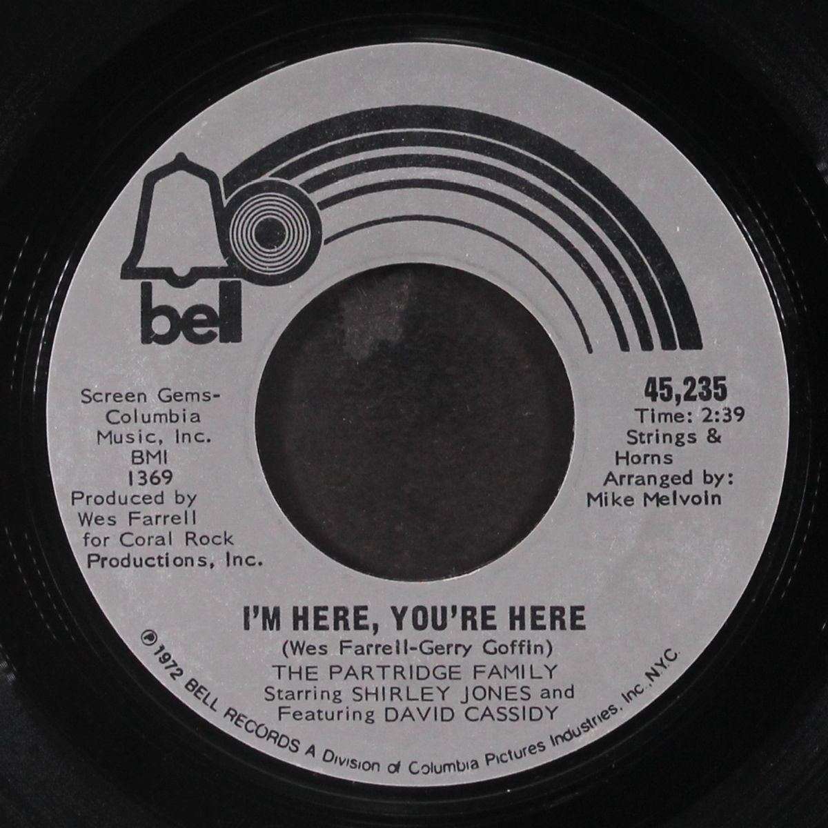 i'm here, you're here / breaking up is hard to do by PARTRIDGE FAMILY