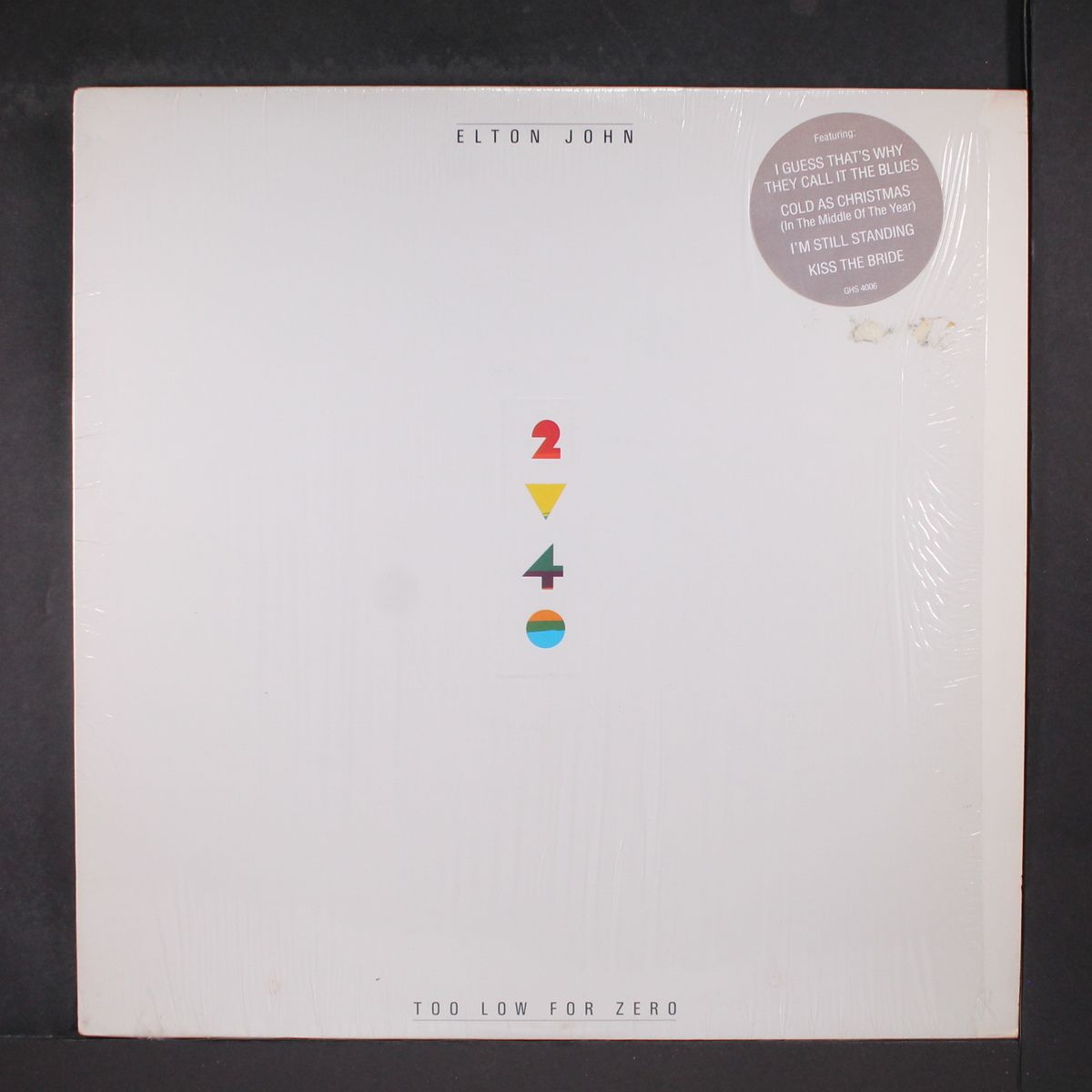 too low for zero by ELTON JOHN