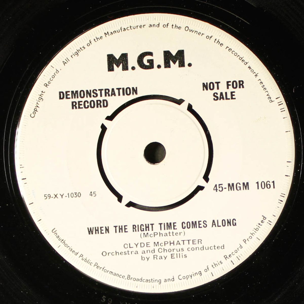 think me a kiss / when the right time comes along by CLYDE MCPHATTER