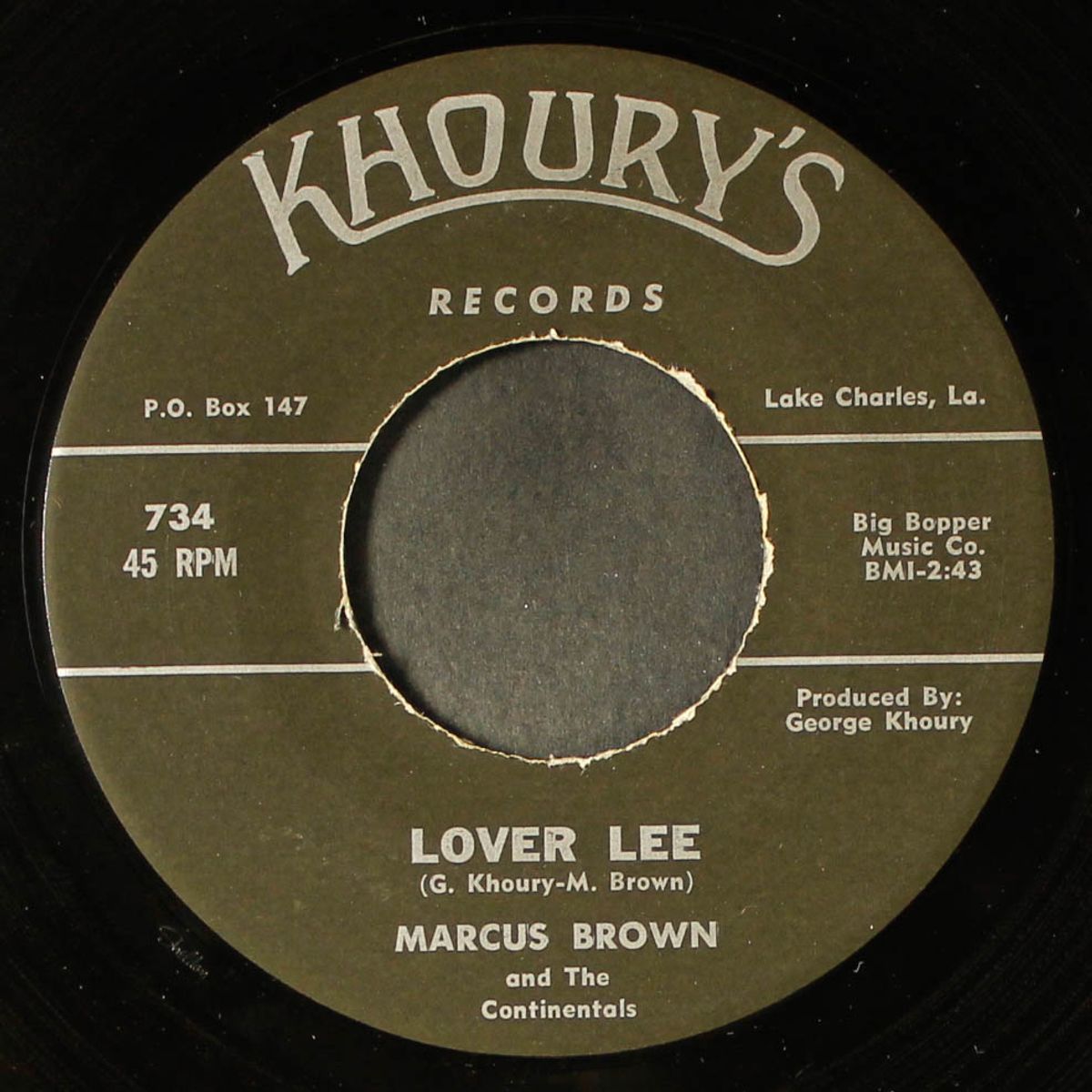 jimmy's got bad feet / lover lee by MARCUS BROWN