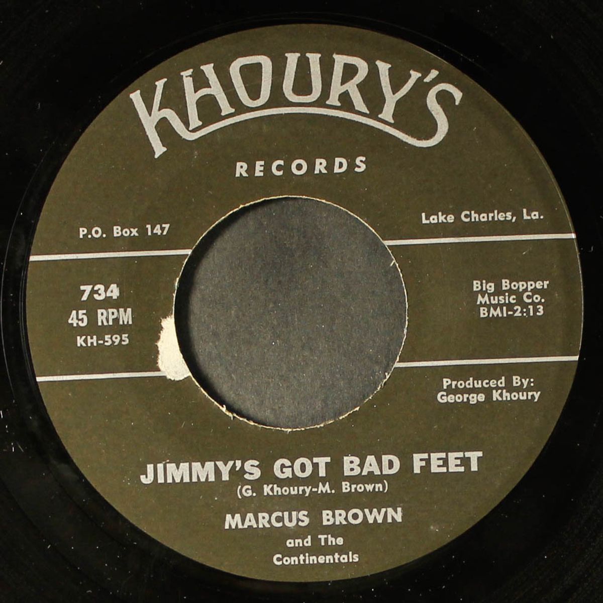 jimmy's got bad feet / lover lee by MARCUS BROWN