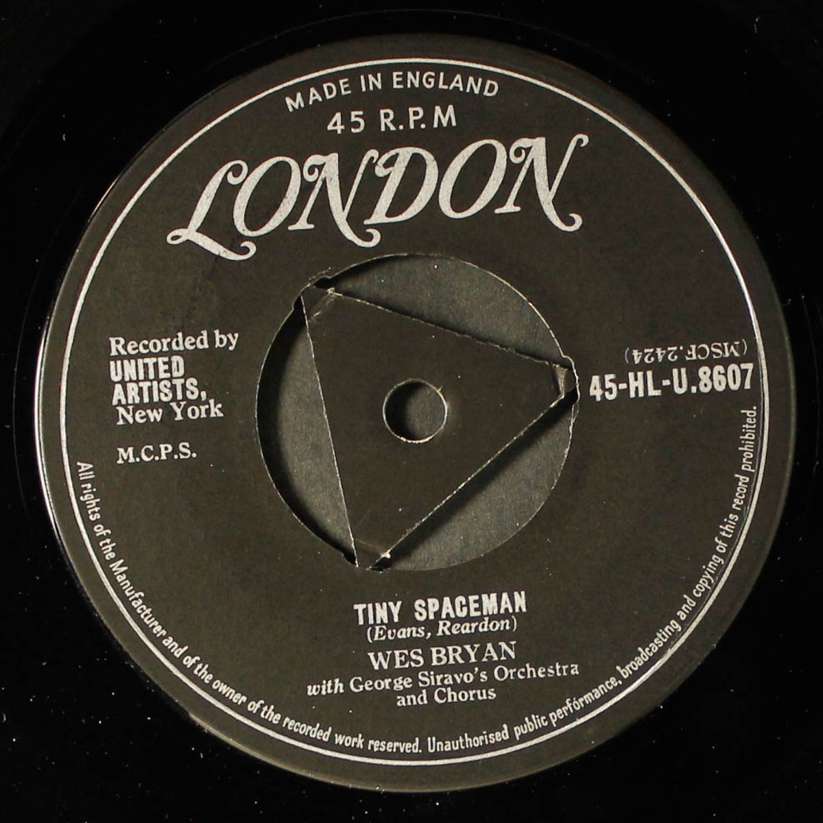 tiny spaceman / lonesome love by WES BRYAN