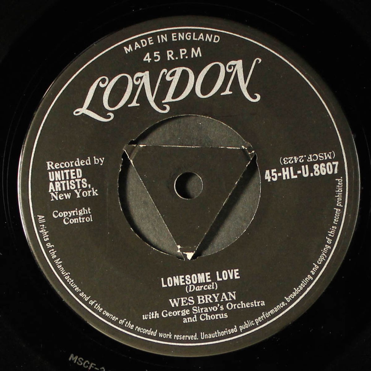 tiny spaceman / lonesome love by WES BRYAN