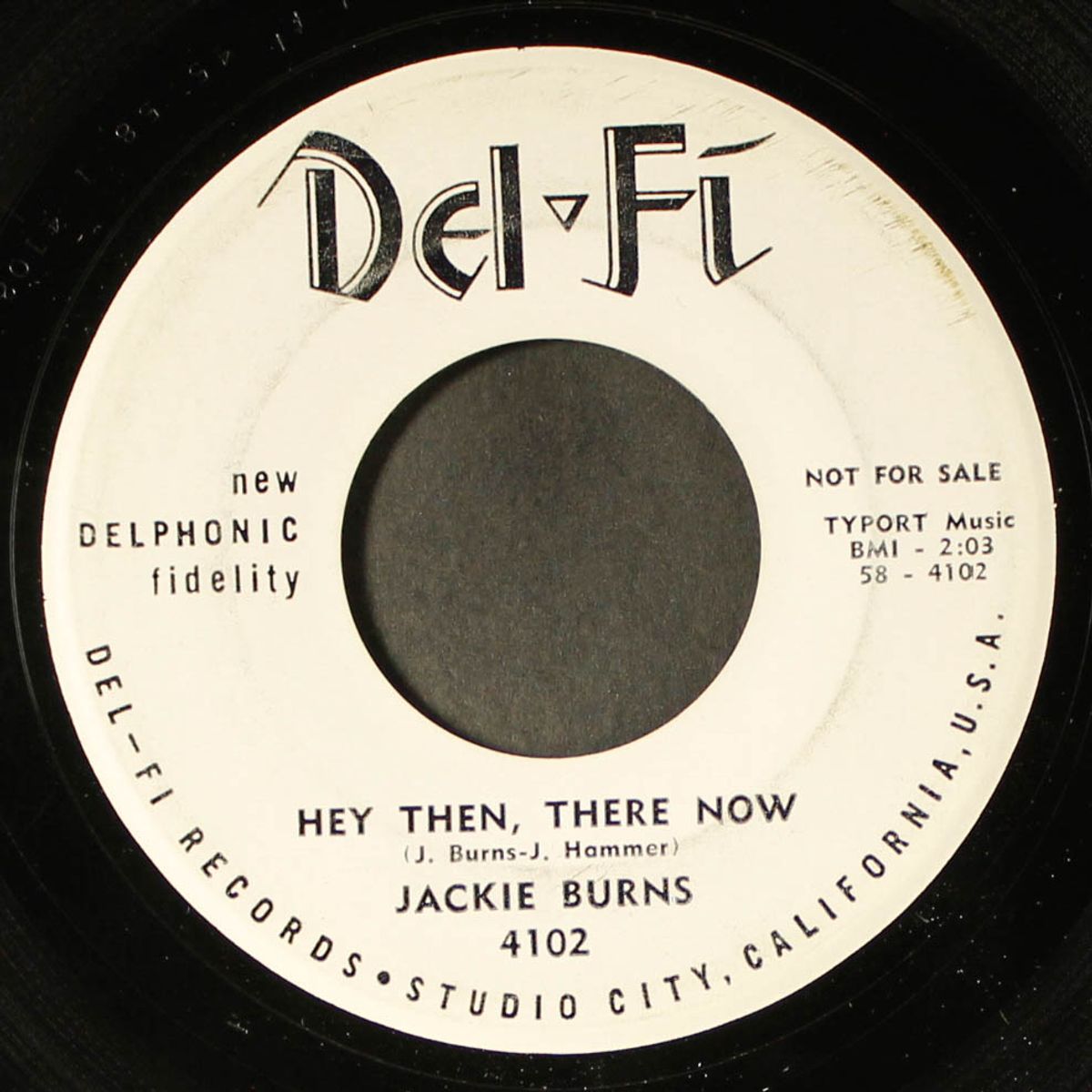 hey then, there now / you are my dream by JACKIE BURNS