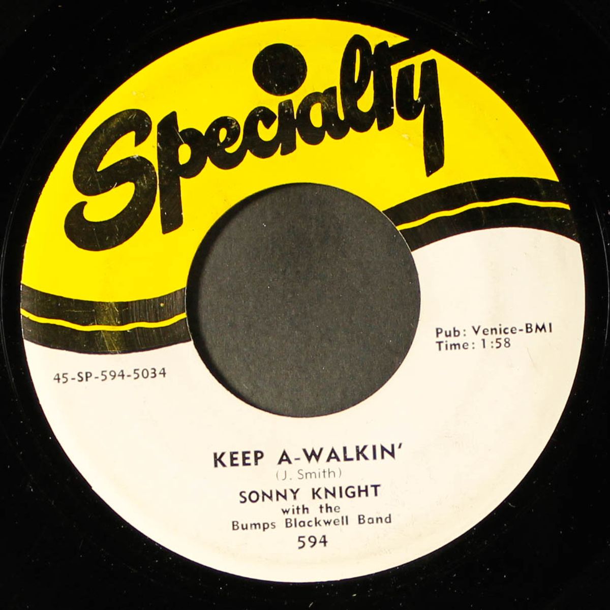 keep a-walkin' / baby don't want me by SONNY KNIGHT