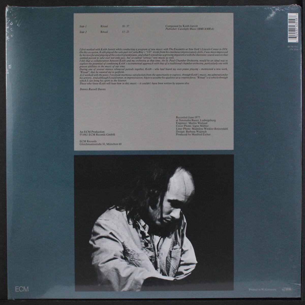 ritual by KEITH JARRETT / DENNIS RUSSELL DAVIES