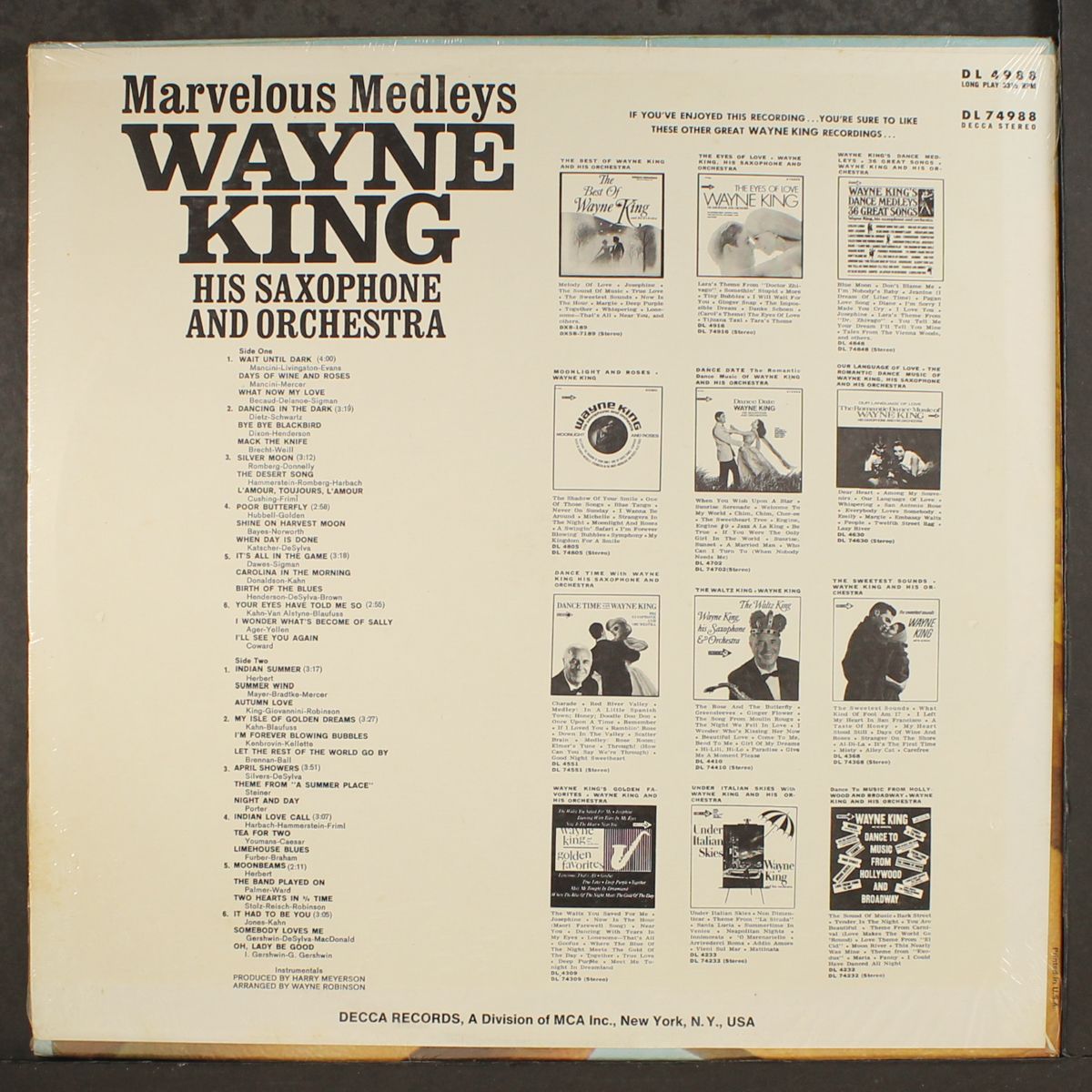marvelous medleys by WAYNE KING