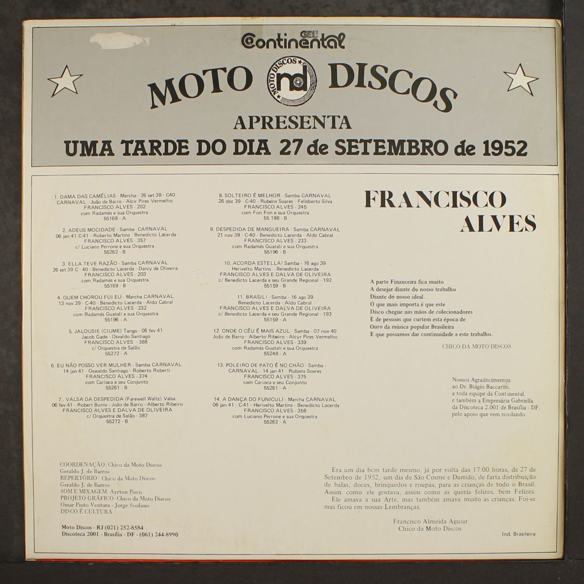 uma tarde do dia 27 de setembro de 1952 by FRANCISCO ALVES