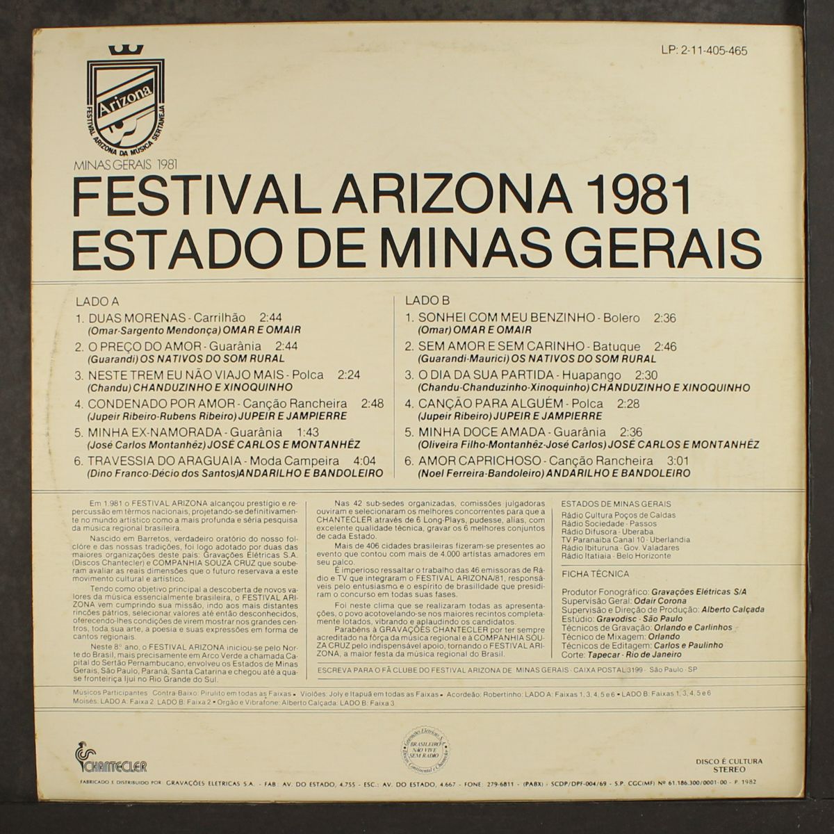 festival arizona 1981 estado de minas gerais by VARIOUS