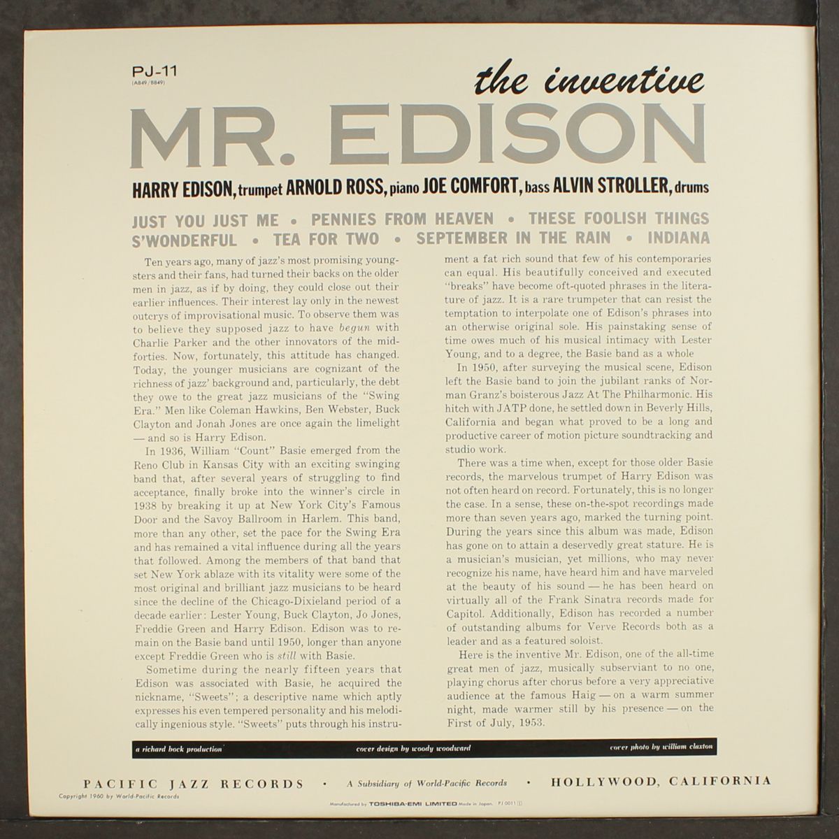 the inventive by HARRY EDISON