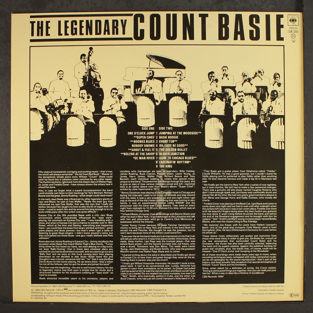 the legendary by COUNT BASIE