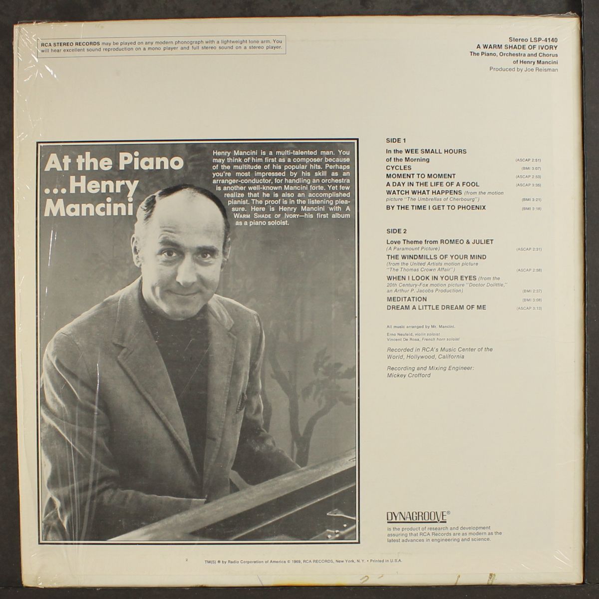 a warm shade of ivory by HENRY MANCINI