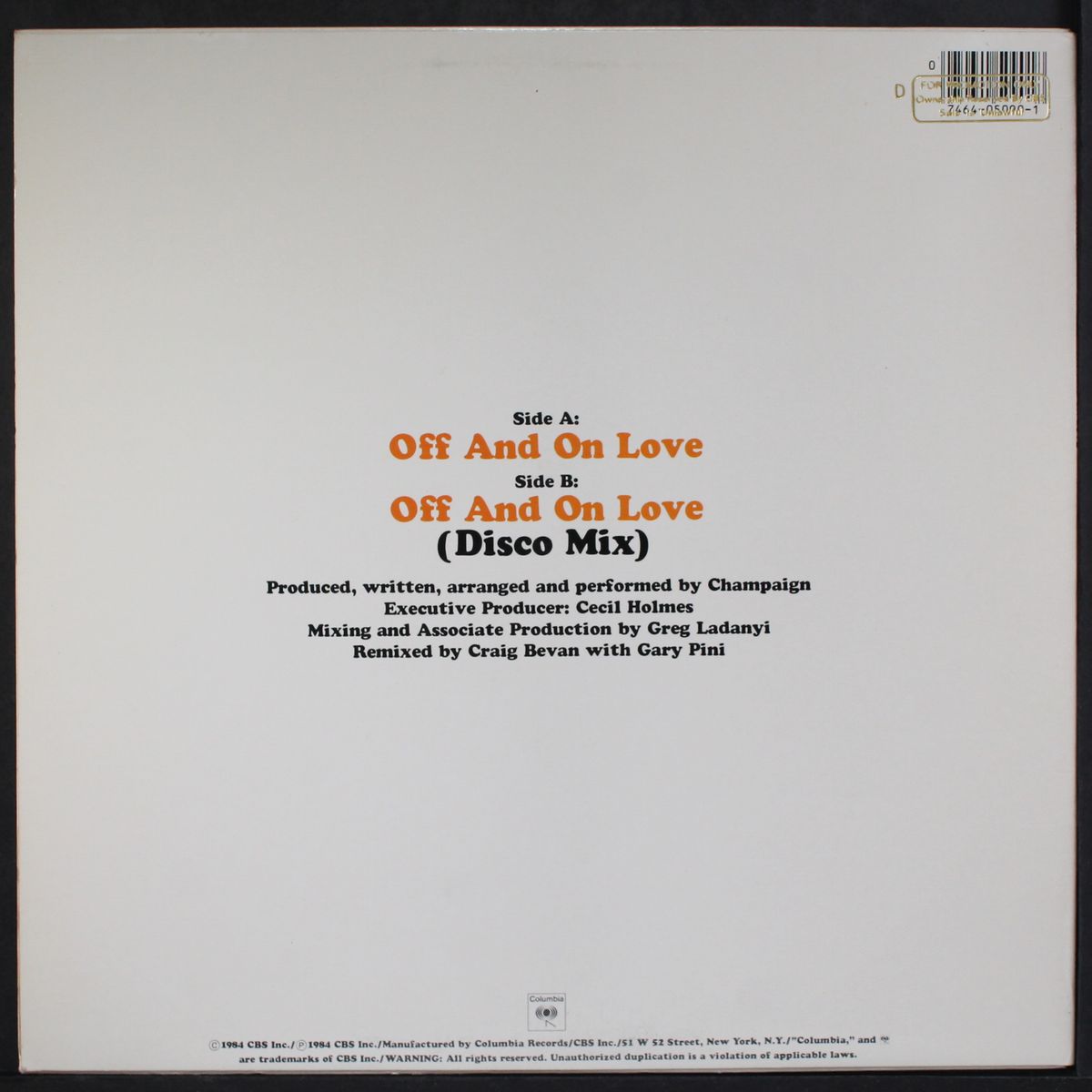 off and on love by CHAMPAIGN