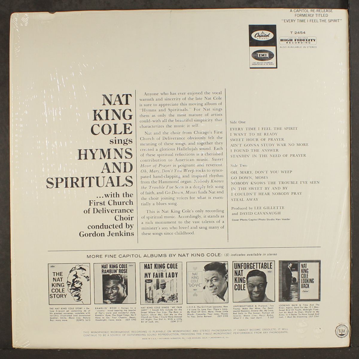 sings hymns & spirituals by NAT KING COLE