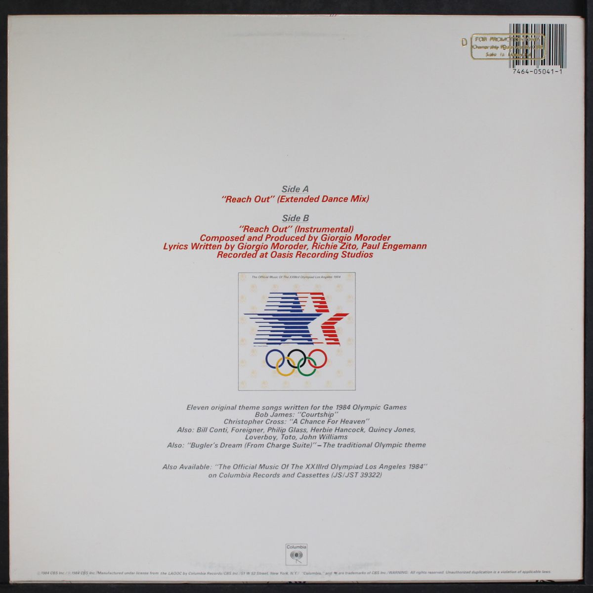 reach out / instro by GIORGIO MORODER