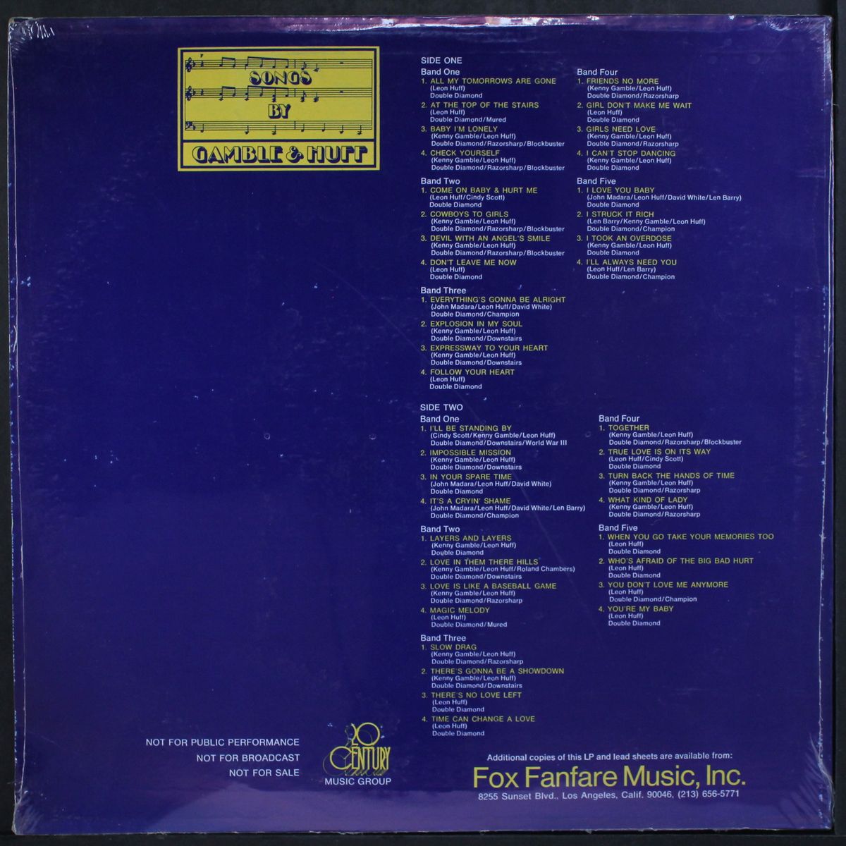 songs by gamble & huff by VARIOUS