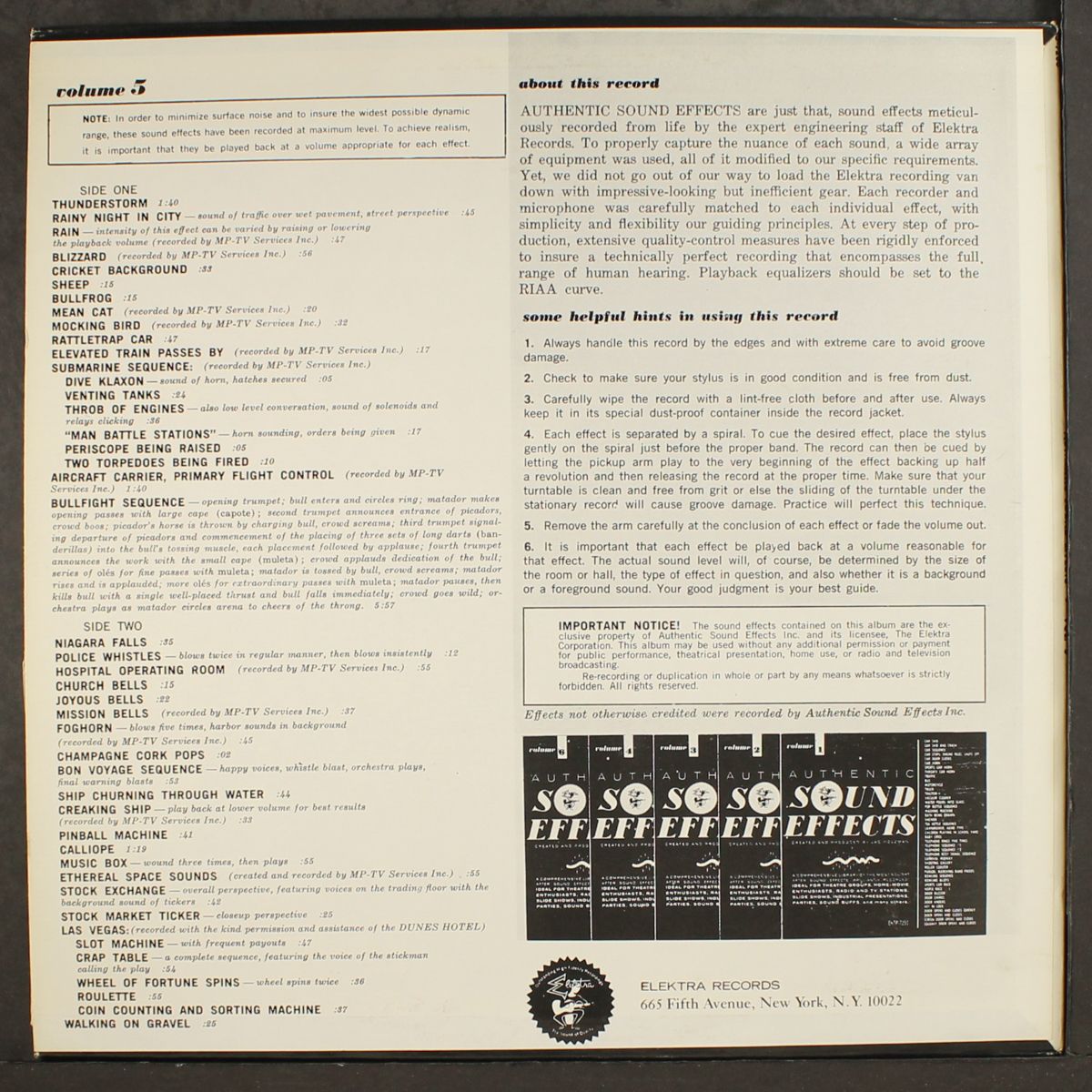 authentic sound effects vol. 5 by SOUND EFFECTS