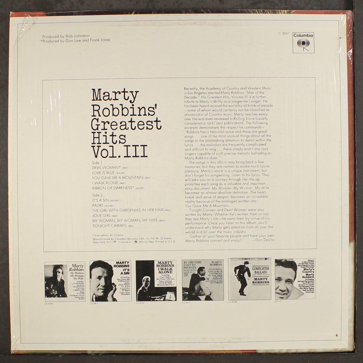 greatest hits, vol. iii by MARTY ROBBINS
