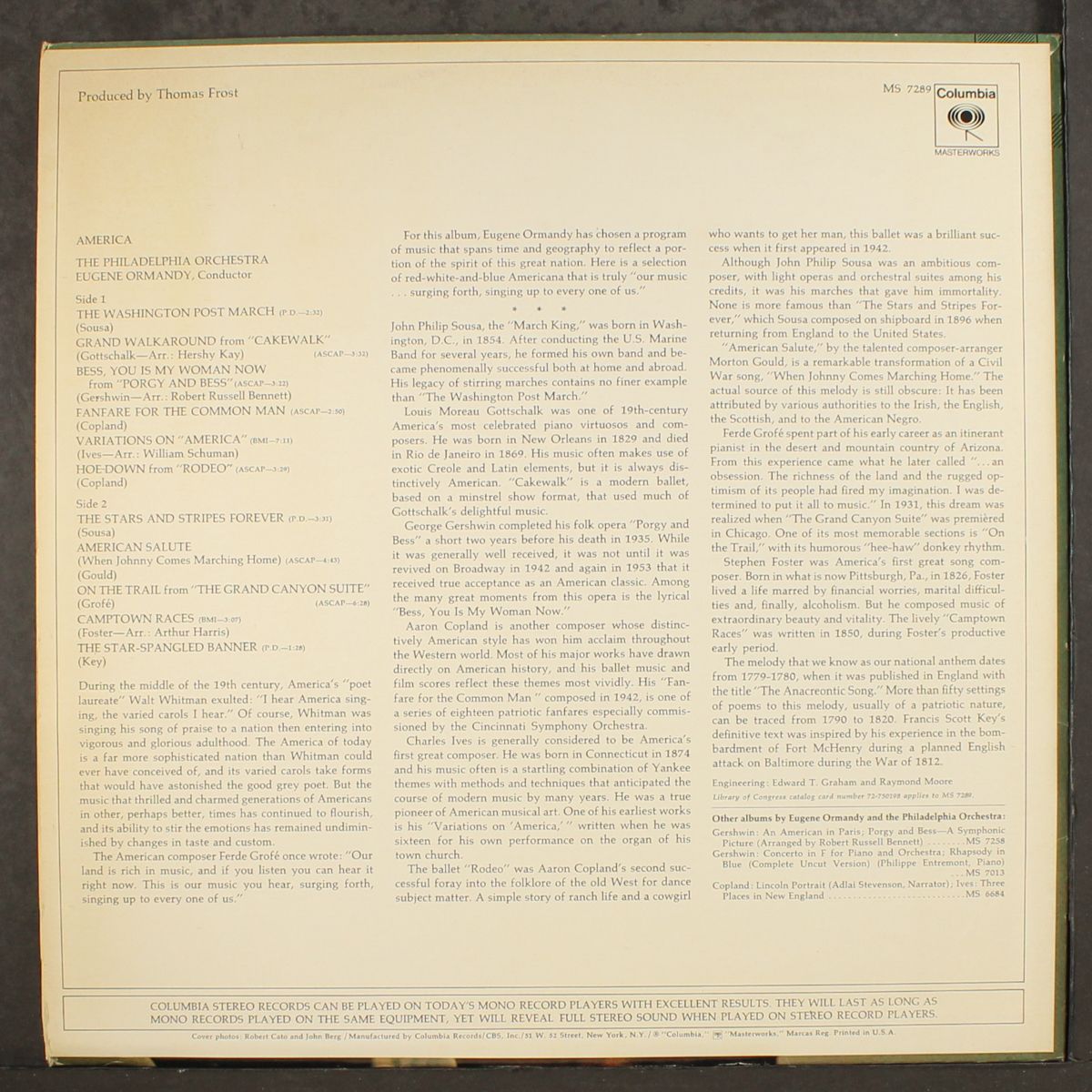 america by EUGENE ORMANDY